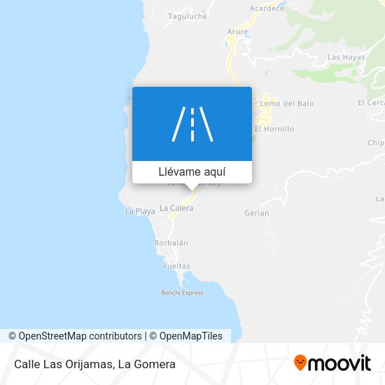 Mapa Calle Las Orijamas