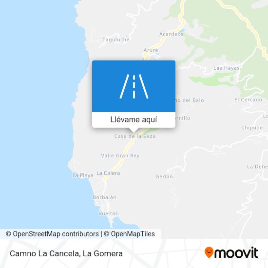 Mapa Camno La Cancela