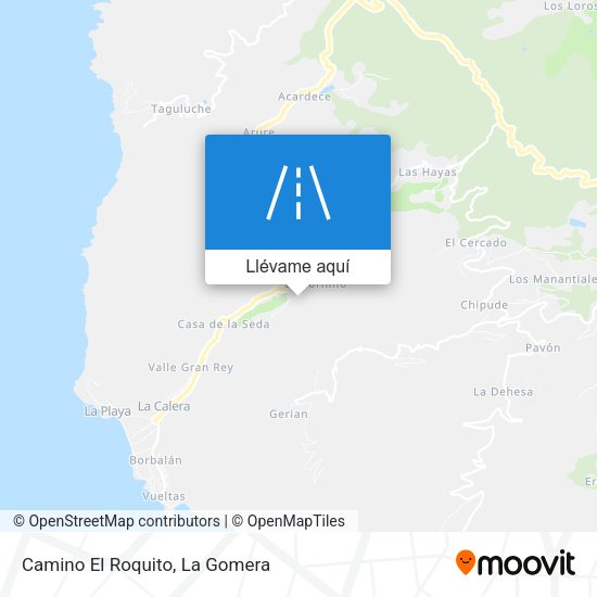 Mapa Camino El Roquito