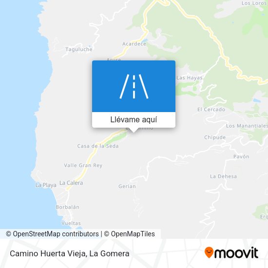 Mapa Camino Huerta Vieja