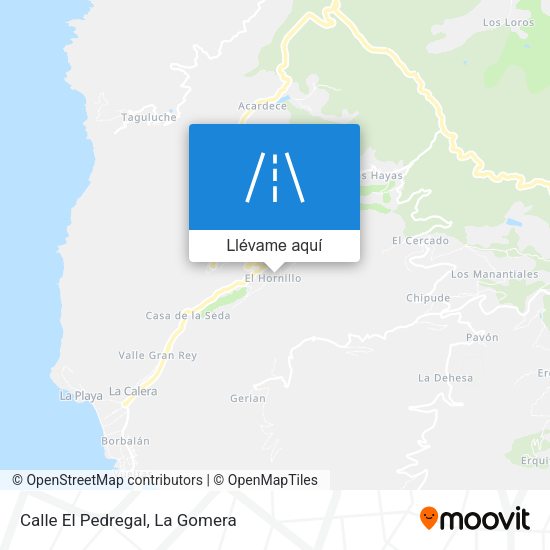 Mapa Calle El Pedregal