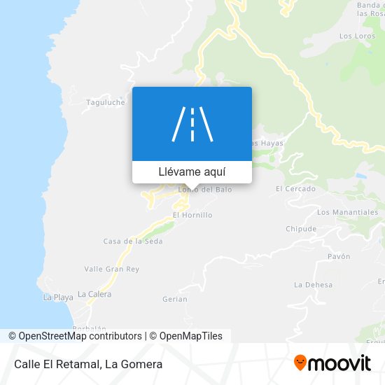 Mapa Calle El Retamal