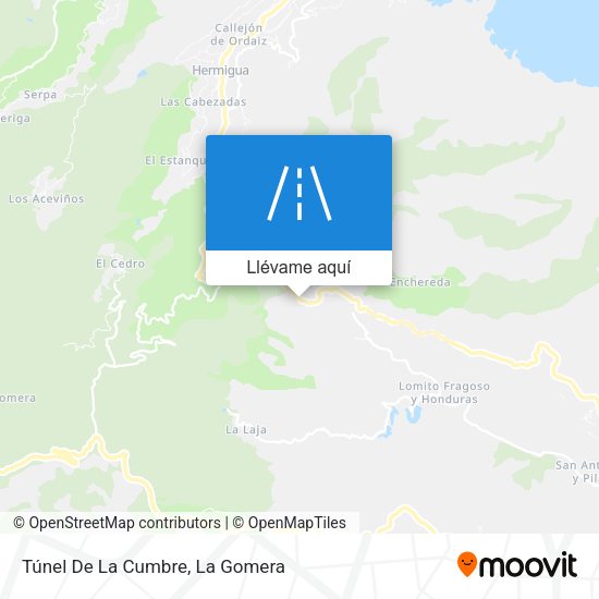 Mapa Túnel De La Cumbre