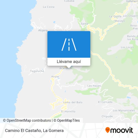 Mapa Camino El Castaño