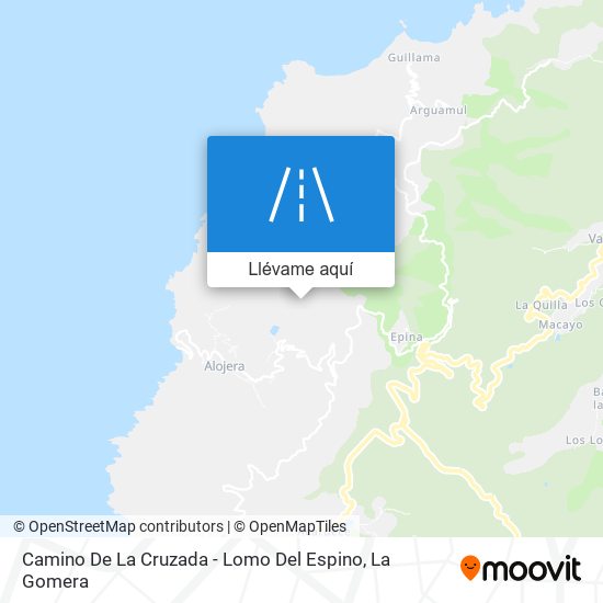 Mapa Camino De La Cruzada - Lomo Del Espino