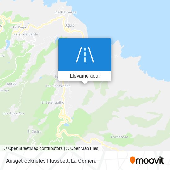Mapa Ausgetrocknetes Flussbett