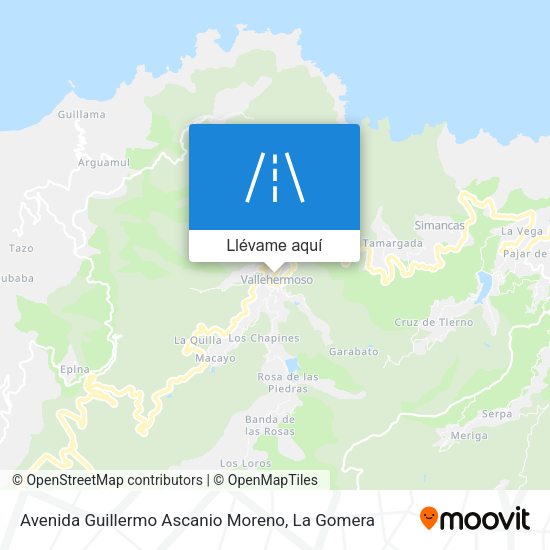 Mapa Avenida Guillermo Ascanio Moreno
