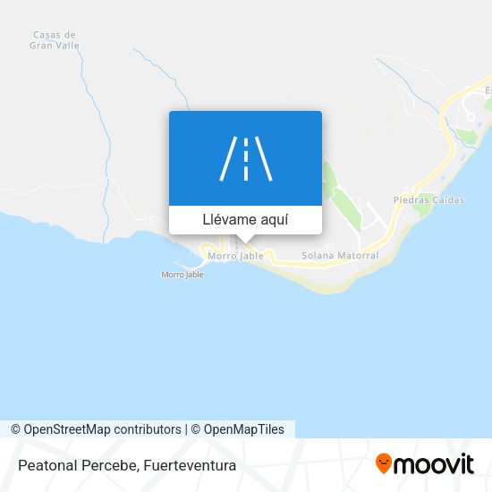 Mapa Peatonal Percebe