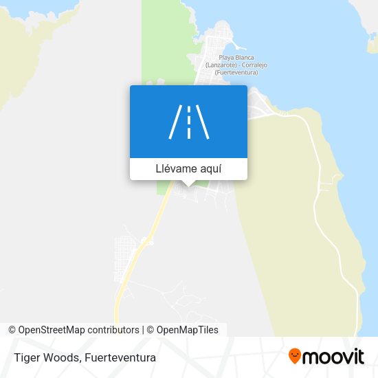 Mapa Tiger Woods