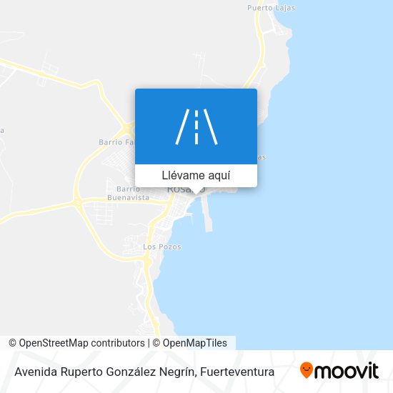 Mapa Avenida Ruperto González Negrín