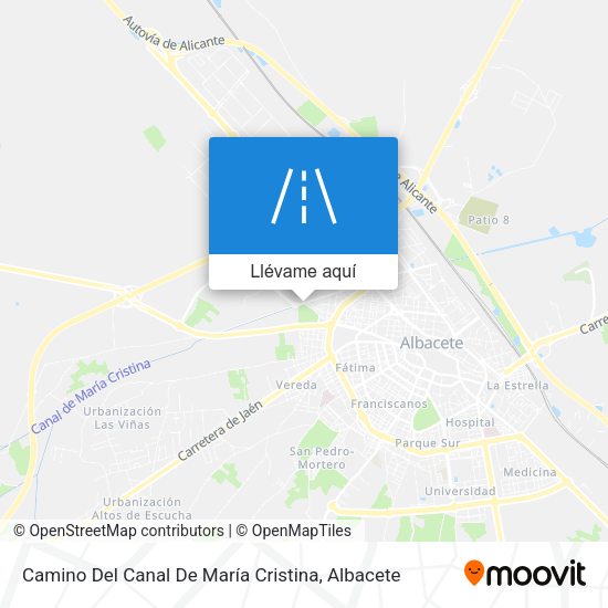Mapa Camino Del Canal De María Cristina