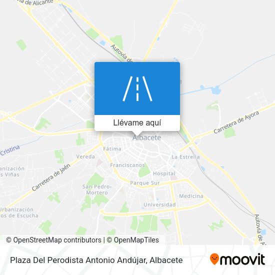 Mapa Plaza Del Perodista Antonio Andújar