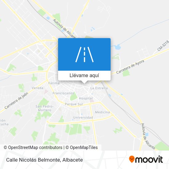Mapa Calle Nicolás Belmonte