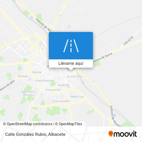 Mapa Calle González Rubio