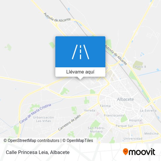 Mapa Calle Princesa Leia