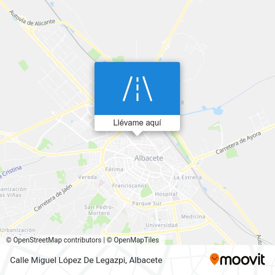 Mapa Calle Miguel López De Legazpi