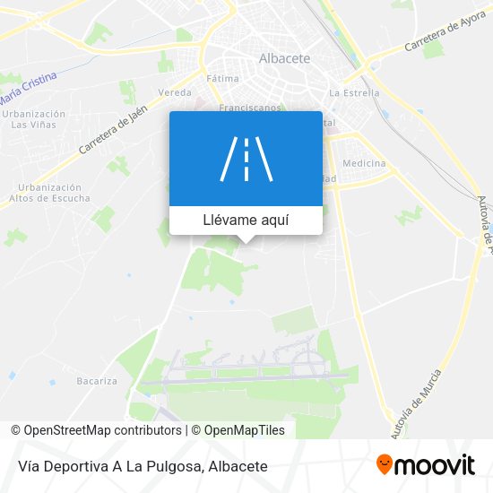 Mapa Vía Deportiva A La Pulgosa