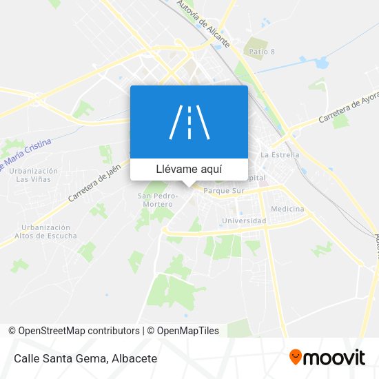 Mapa Calle Santa Gema