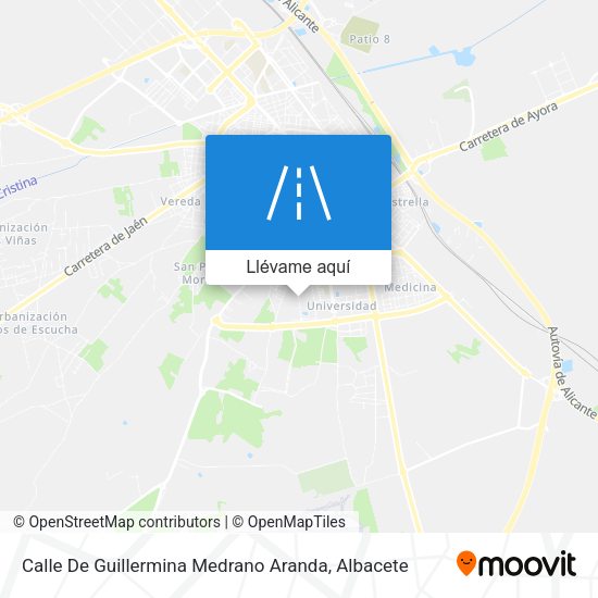 Mapa Calle De Guillermina Medrano Aranda