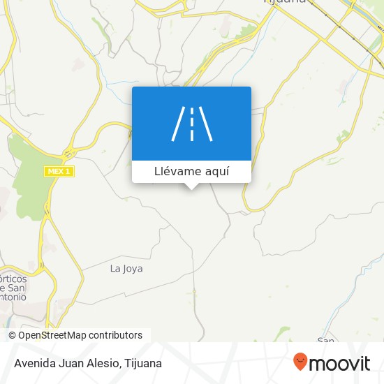 Mapa de Avenida Juan Alesio