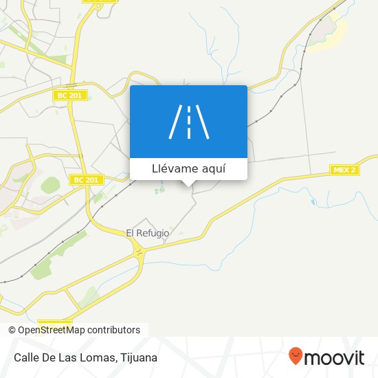 Mapa de Calle De Las Lomas