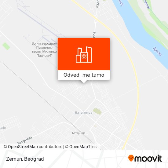 Zemun mapa