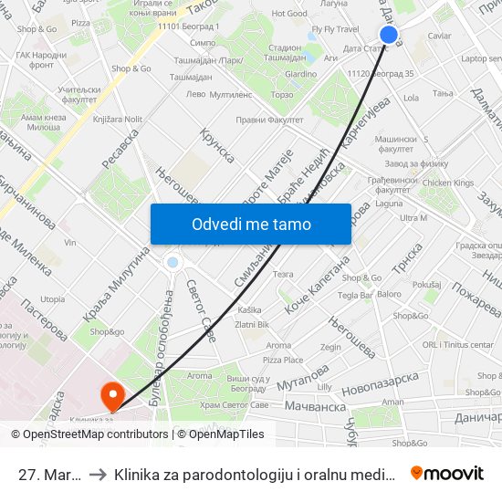 27. Marta to Klinika za parodontologiju i oralnu medicinu map