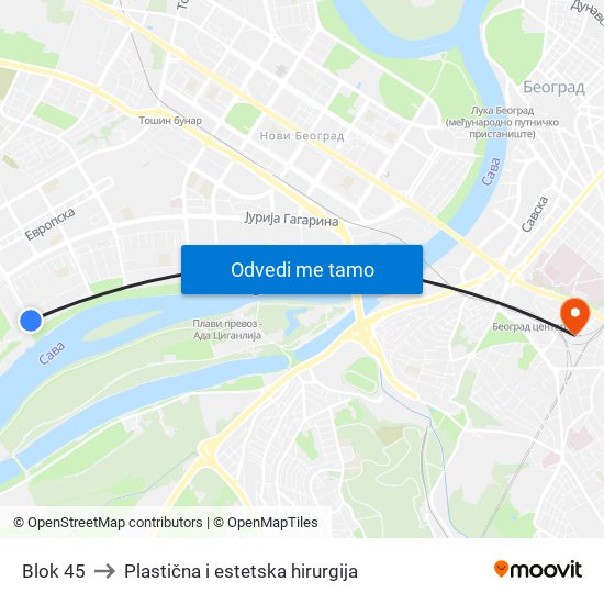 Blok 45 to Plastična i estetska hirurgija map