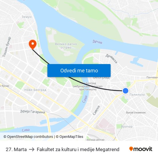 27. Marta to Fakultet za kulturu i medije Megatrend map