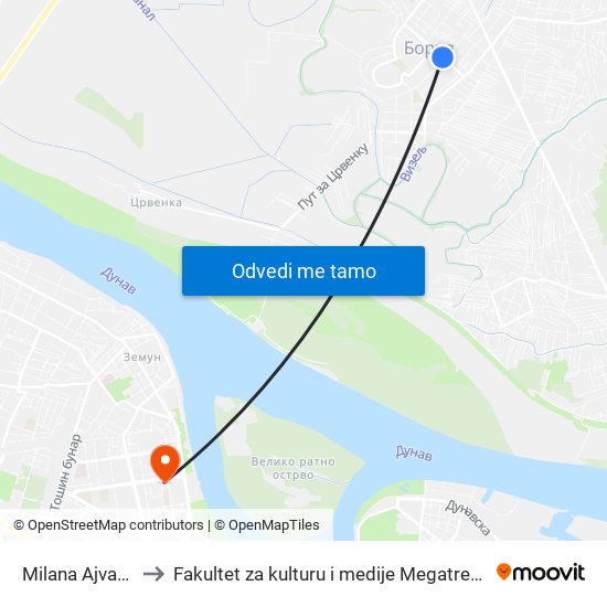 Milana Ajvaza to Fakultet za kulturu i medije Megatrend map