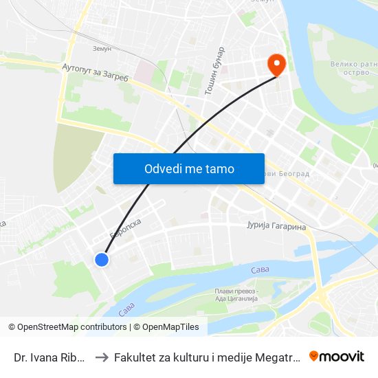 Dr. Ivana Ribara to Fakultet za kulturu i medije Megatrend map