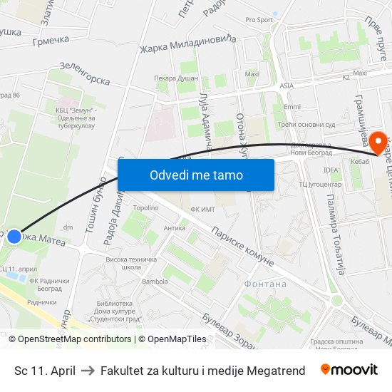 Sc 11. April to Fakultet za kulturu i medije Megatrend map