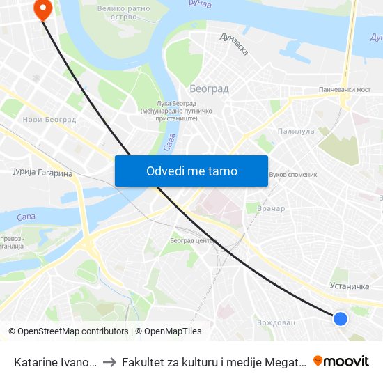 Katarine Ivanović to Fakultet za kulturu i medije Megatrend map