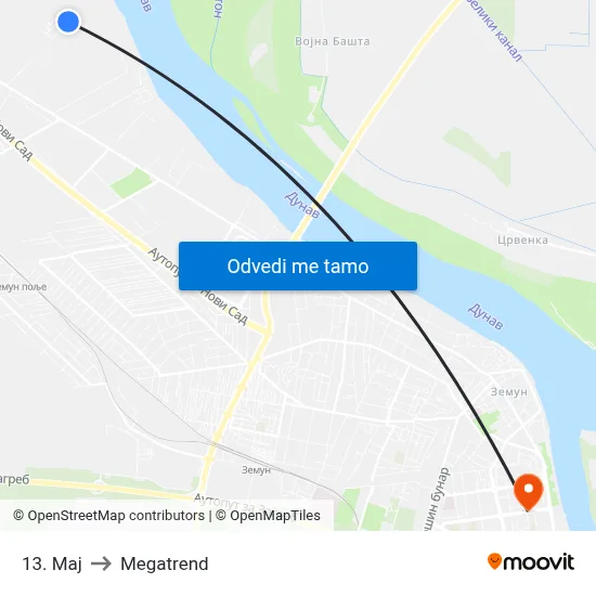 13. Мај to Megatrend map