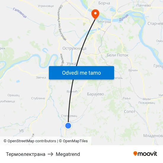 Термоелектрана to Megatrend map