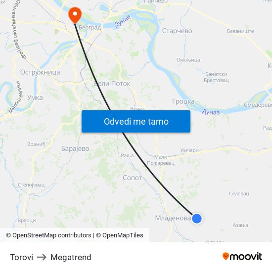 Torovi to Megatrend map