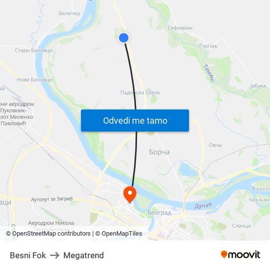 Besni Fok to Megatrend map