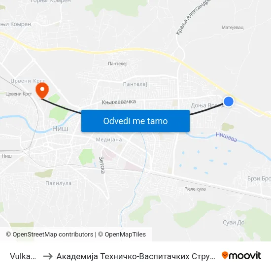 Vulkanizer to Академија Техничко-Васпитачких Струковних Студија map