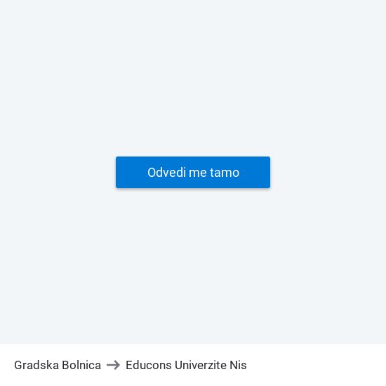 Gradska Bolnica to Educons Univerzite Nis map