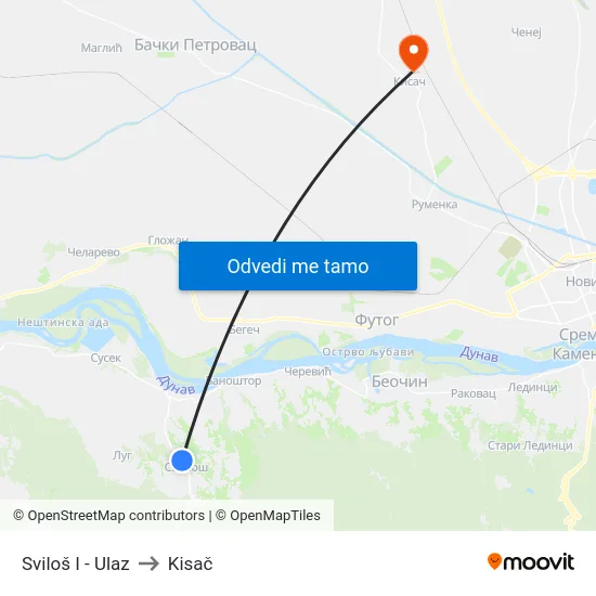 Sviloš I - Ulaz to Kisač map