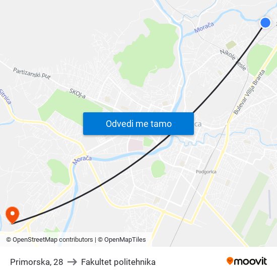 Primorska, 28 to Fakultet politehnika map