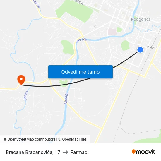 Bracana Bracanovića, 17 to Farmaci map