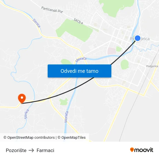 Pozorište to Farmaci map