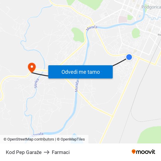 Kod Pep Garaže to Farmaci map