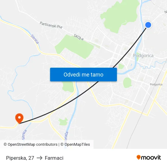 Piperska, 27 to Farmaci map