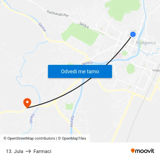 13. Jula to Farmaci map