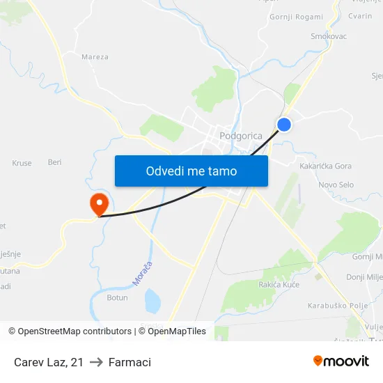 Carev Laz, 21 to Farmaci map