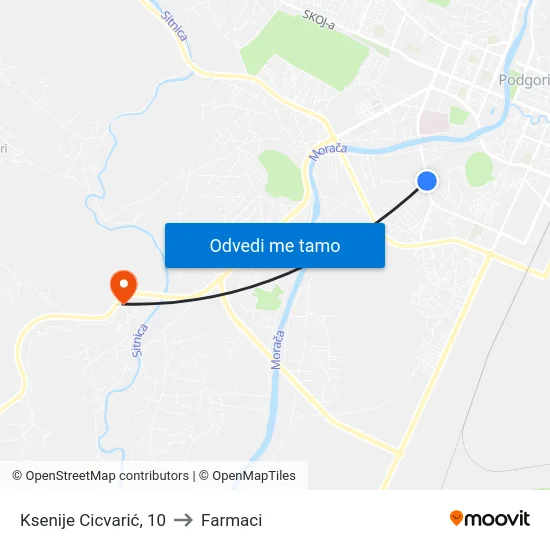 Ksenije Cicvarić, 10 to Farmaci map