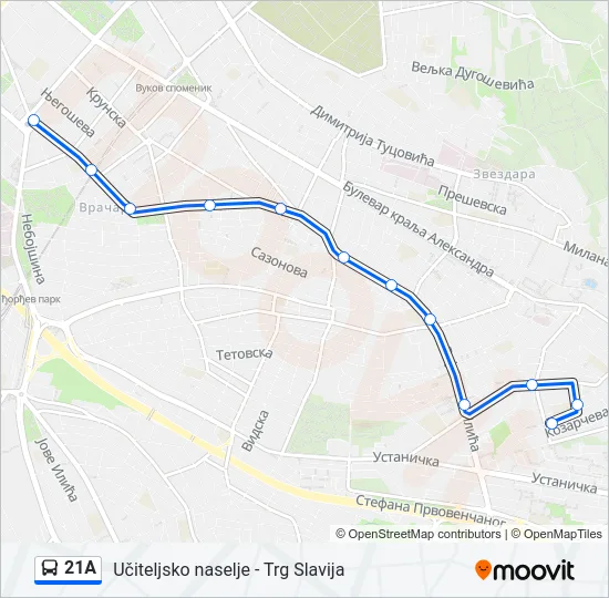 21A  Line Map
