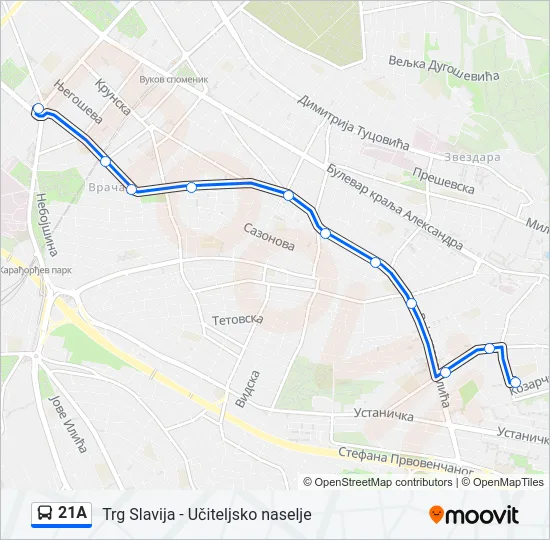 21A  Line Map